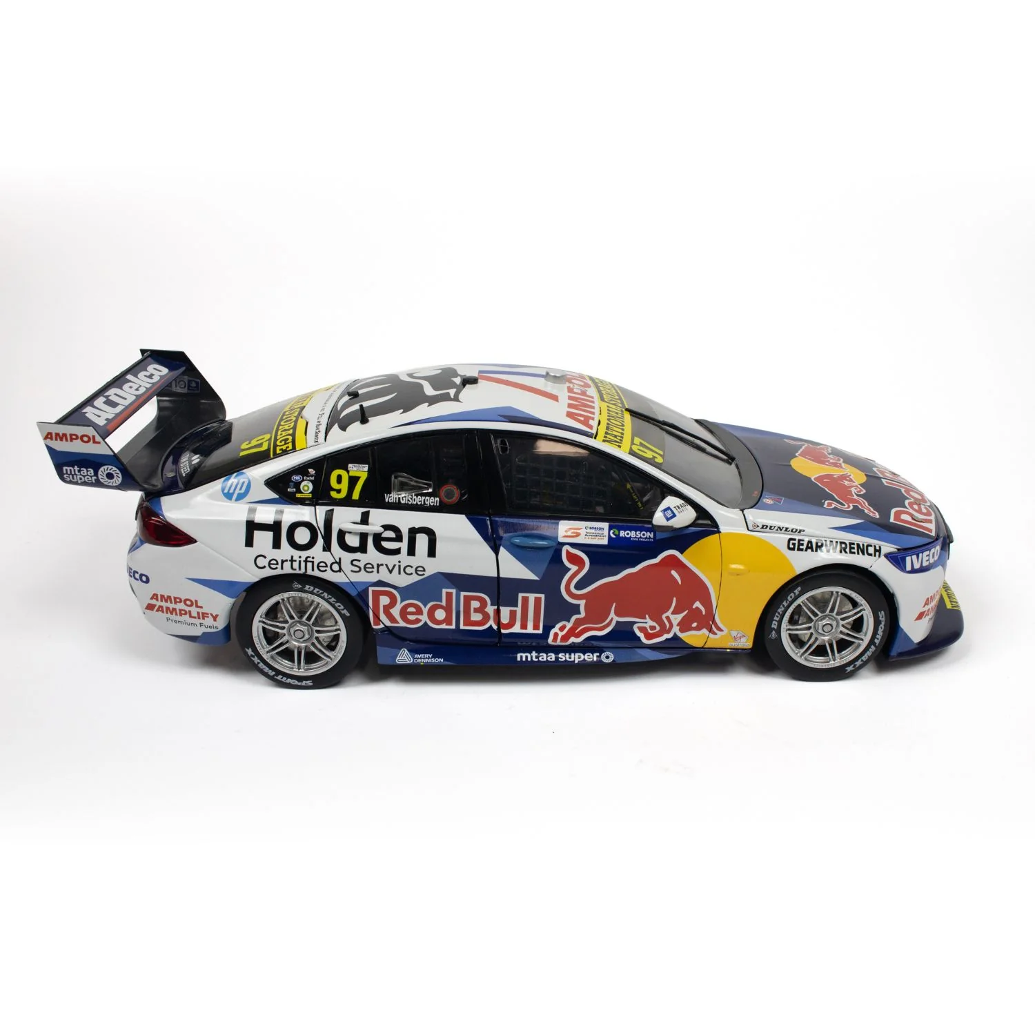 HOLDEN ZB COMMODORE - TRIPLE EIGHT RACE ENGINEERING - SHANE VAN GISBERGEN #97 - 2020 - NTI TOWNSVILLE SUPERSPRINT - RACE 23 - 200TH CHAMPIONSHIP RACE WIN - 1:18 Scale Diecast Model Car - Image 5