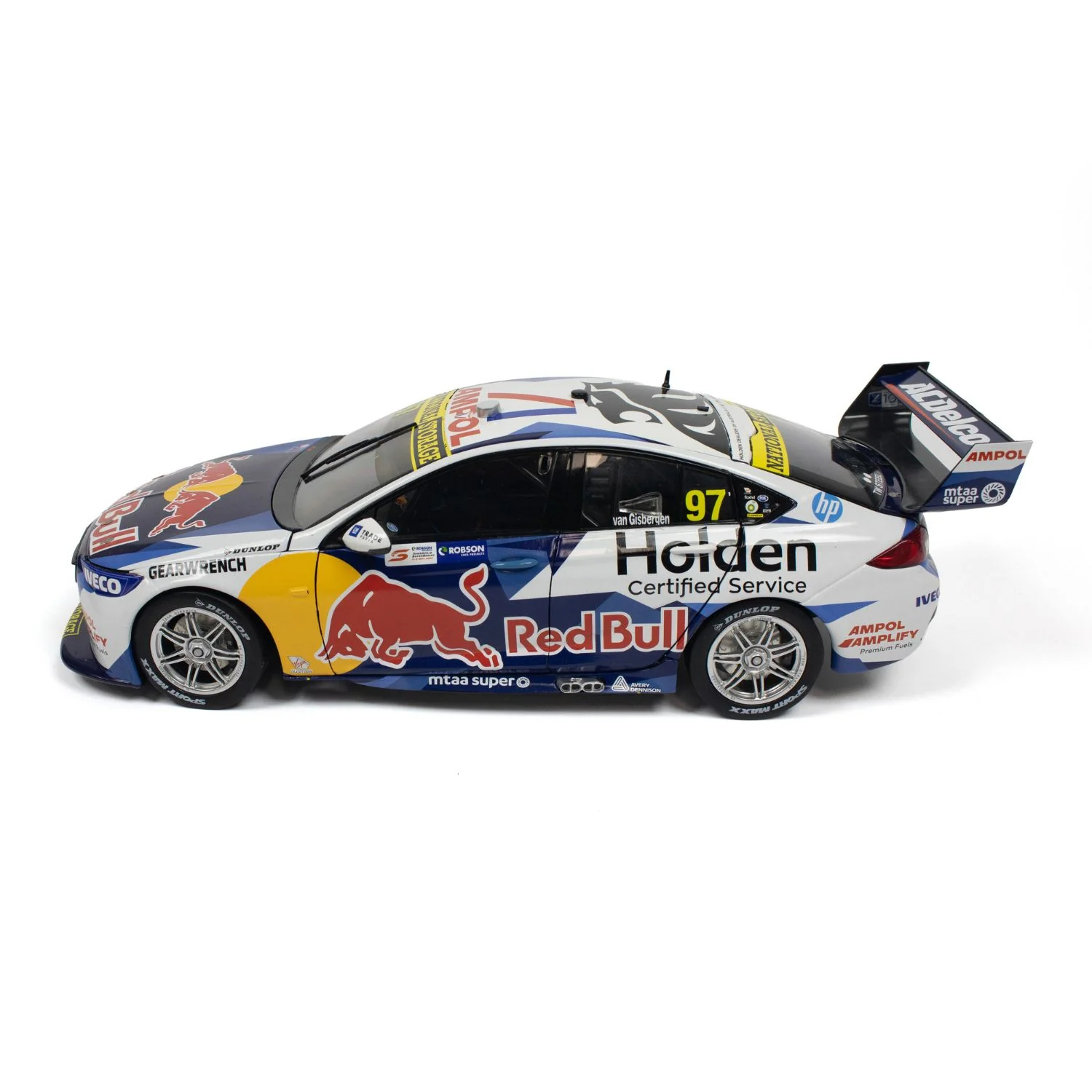 HOLDEN ZB COMMODORE - TRIPLE EIGHT RACE ENGINEERING - SHANE VAN GISBERGEN #97 - 2020 - NTI TOWNSVILLE SUPERSPRINT - RACE 23 - 200TH CHAMPIONSHIP RACE WIN - 1:18 Scale Diecast Model Car - Image 6