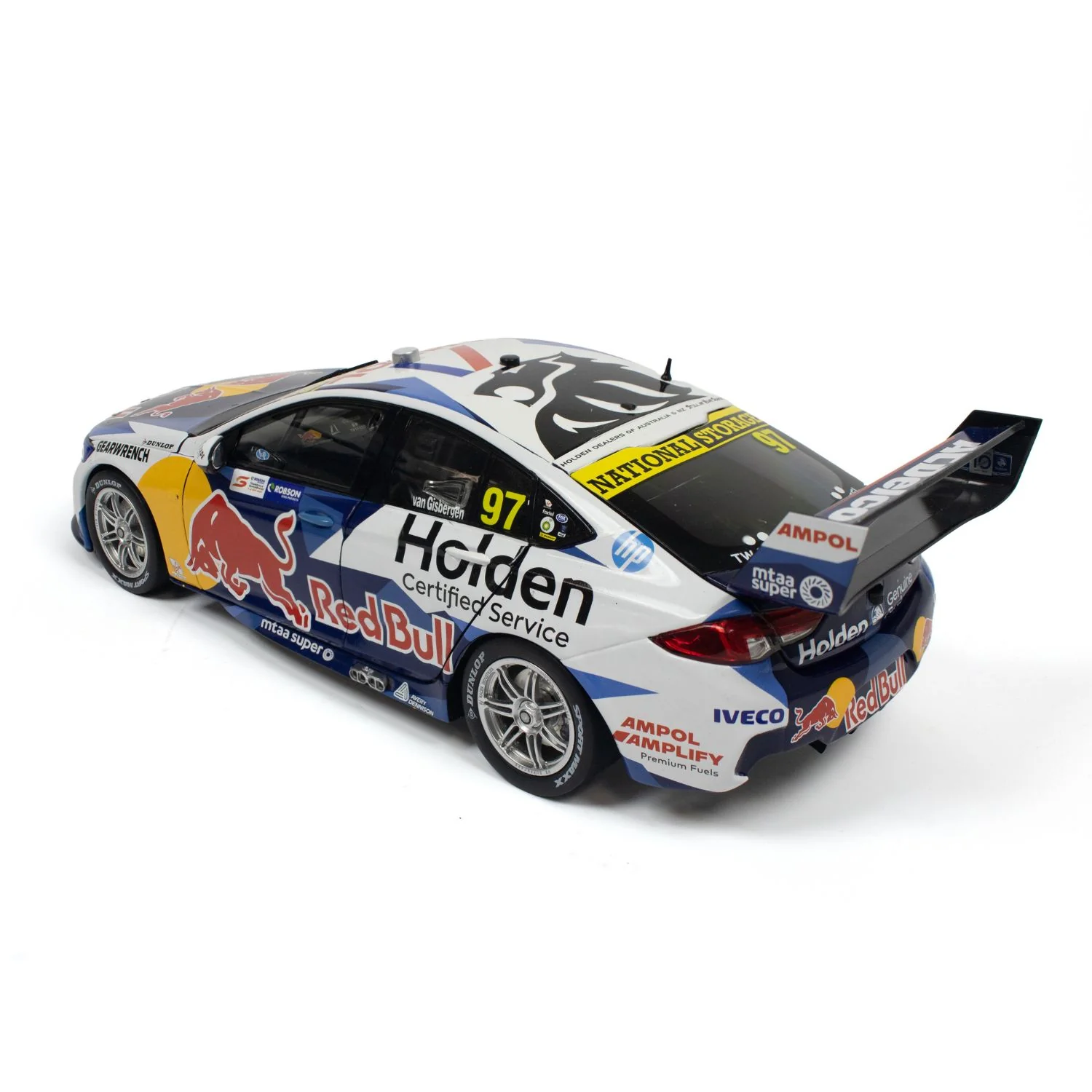 HOLDEN ZB COMMODORE - TRIPLE EIGHT RACE ENGINEERING - SHANE VAN GISBERGEN #97 - 2020 - NTI TOWNSVILLE SUPERSPRINT - RACE 23 - 200TH CHAMPIONSHIP RACE WIN - 1:18 Scale Diecast Model Car - Image 7
