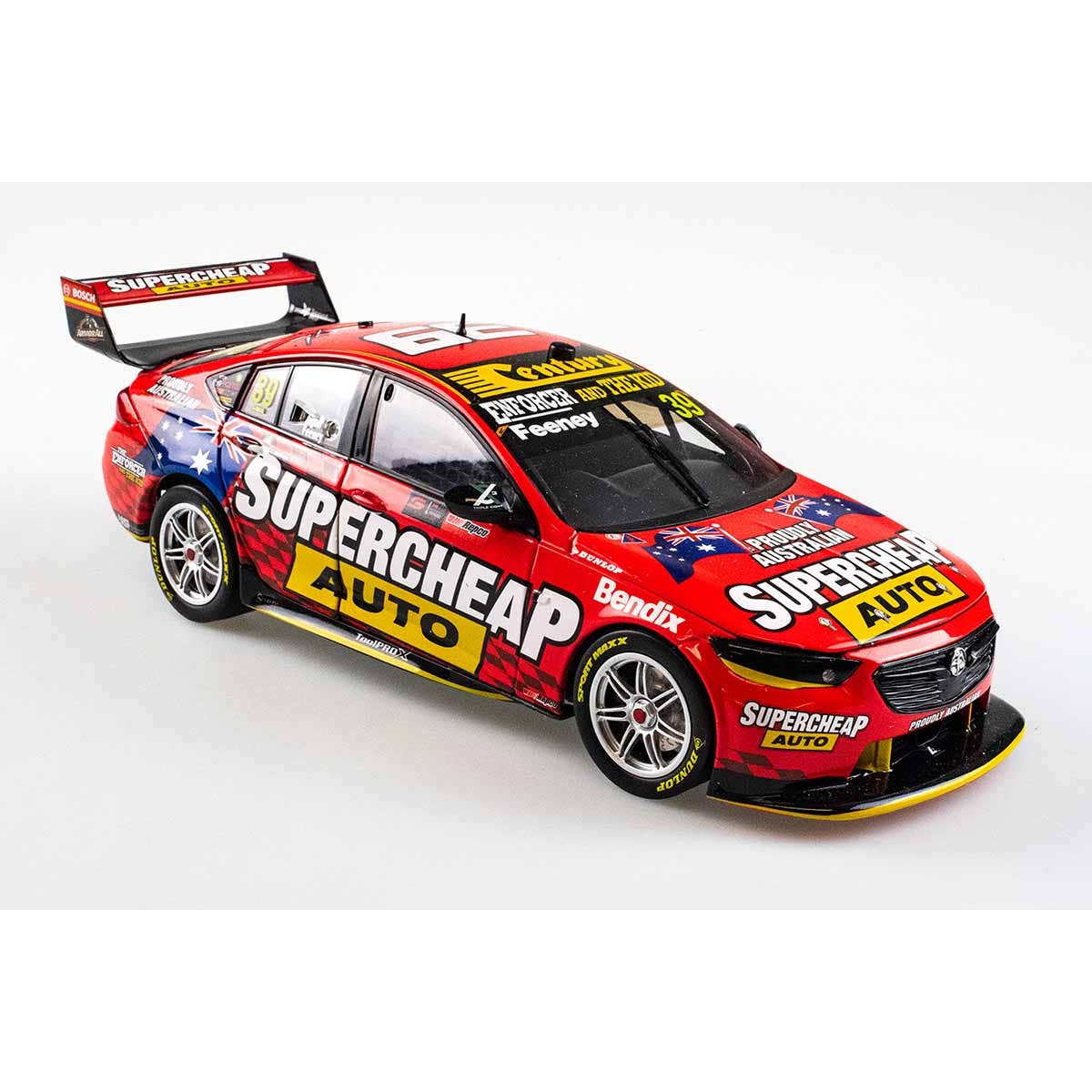 HOLDEN ZB COMMODORE - TRIPLE EIGHT RACE ENGINEERING SUPERCHEAP AUTO - FEENEY/INGALL #39 - 2021 REPCO Bathurst 1000 WILDCARD - 1:12 Scale Resin Model Car - Image 3