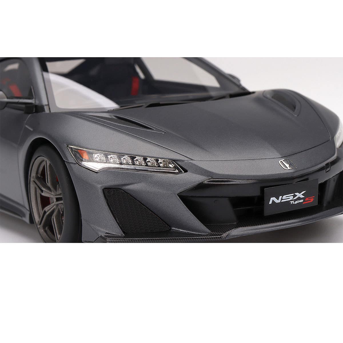 Honda NSX Type S 2022 Gotham Gray Matte - 1:18 Scale Resin Model Car - Image 4