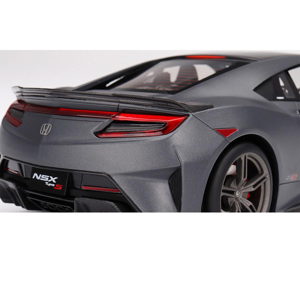 Honda NSX Type S 2022 Gotham Gray Matte - 1:18 Scale Resin Model Car - Image 6