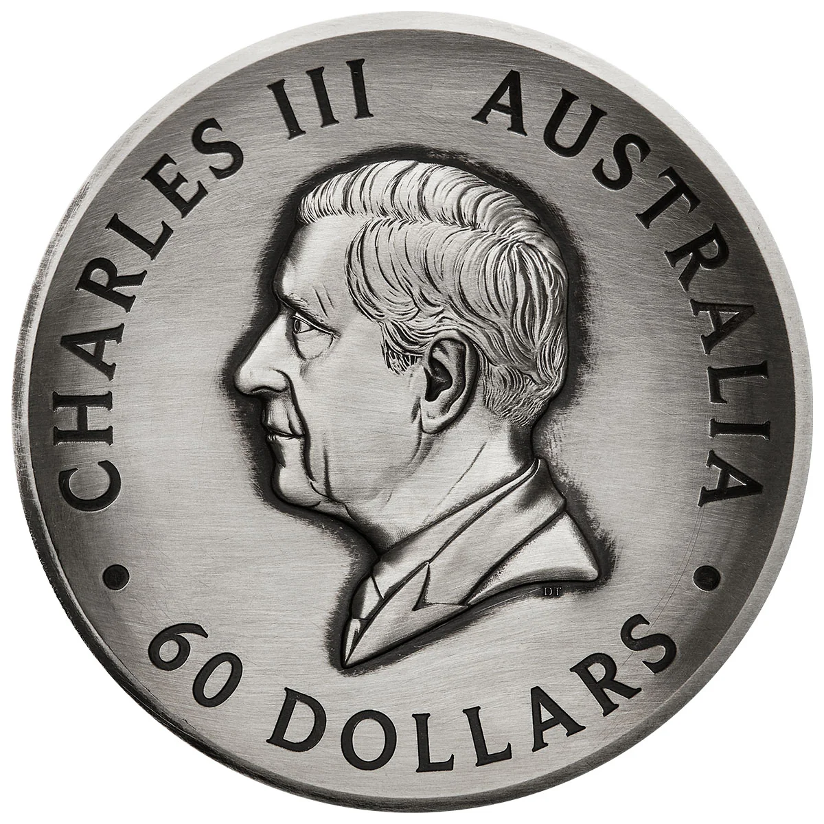 Australia Honey Bee 2024 $60 High Relief Two Kilo Silver Antique Coin - Image 2