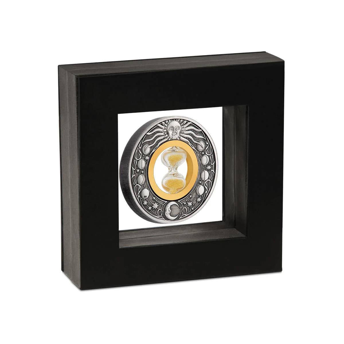 Hourglass 2021 $2 2oz Silver Antique Coin - Image 4