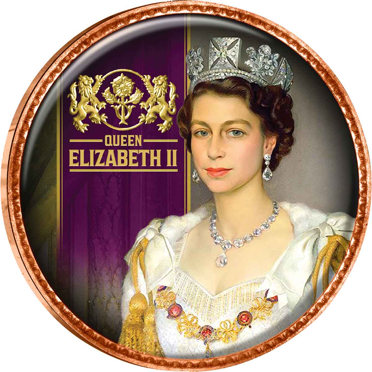 House of Windsor Enamel Penny 5-Coin Collection - Image 3