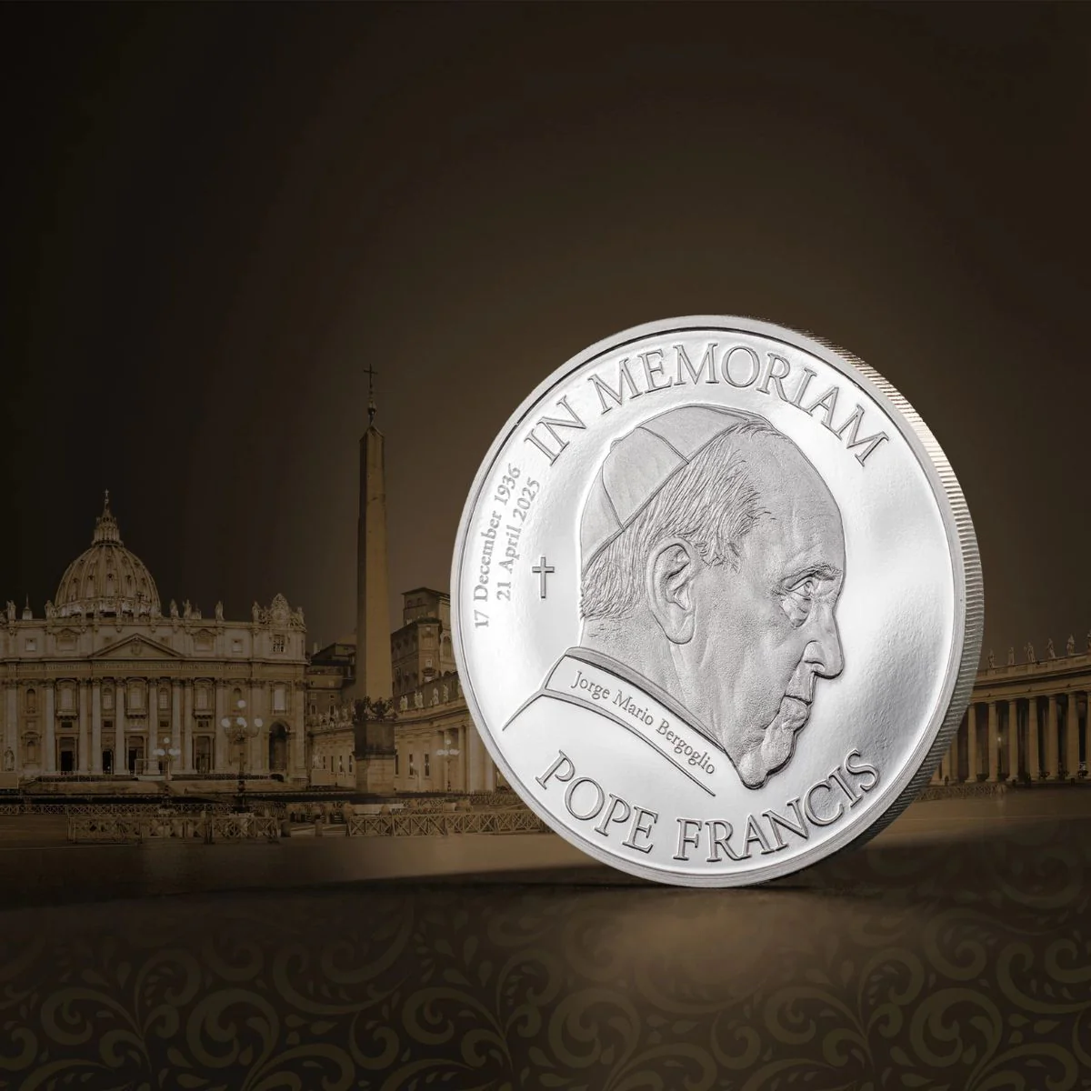 In Memoriam Pope Francis 2025 $5 1oz Silver Proof Coin - Image 4