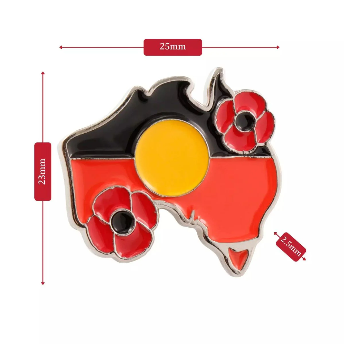 Indigenous Australian Map MagnaBadge™ - Image 4
