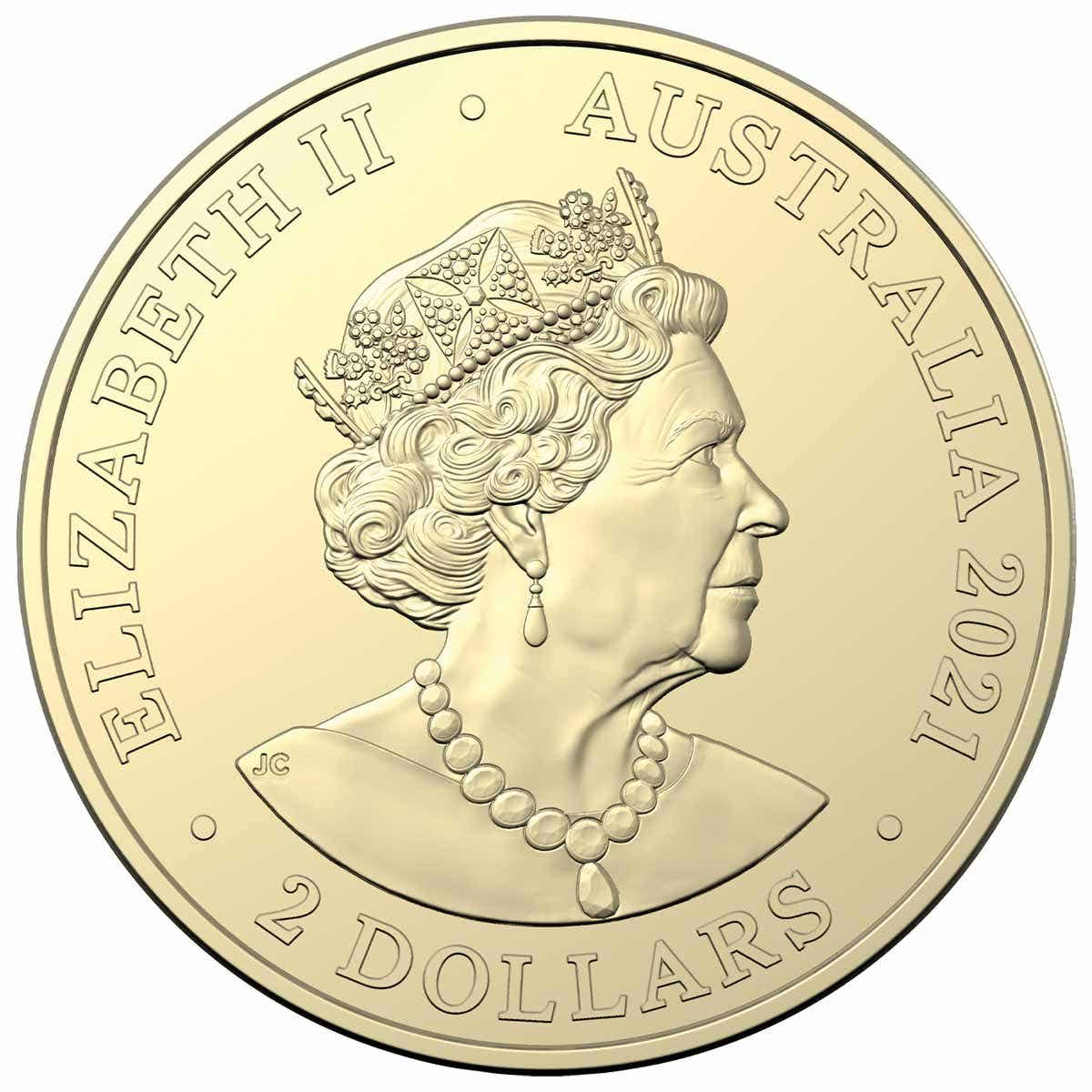 Australia Indigenous Military Service 2021 $2 C Mintmark Colour Aluminium-Bronze Uncirculated Coin - Image 3