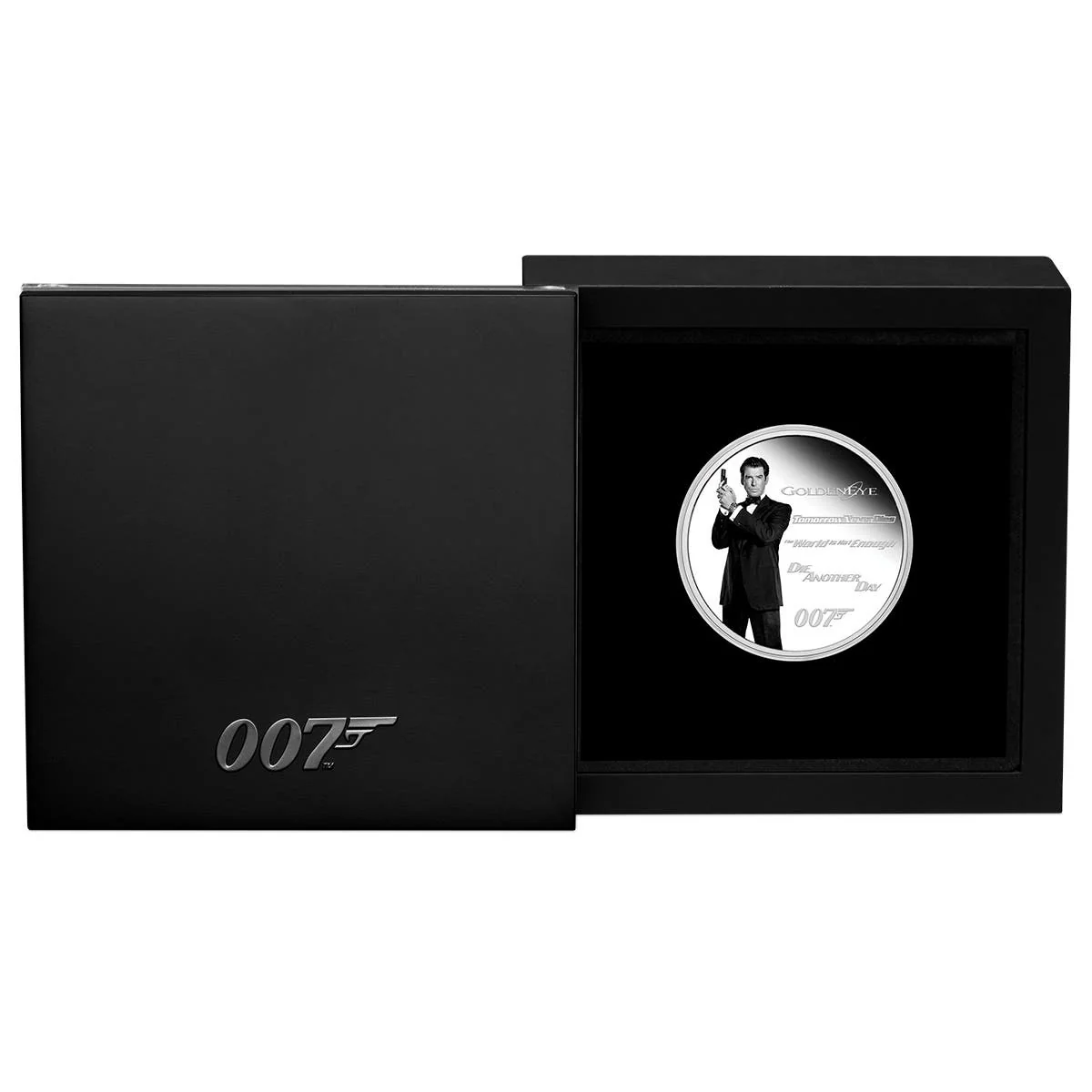 James Bond 2024 $1 Pierce Brosnan 1oz Silver Proof Coin - Image 3