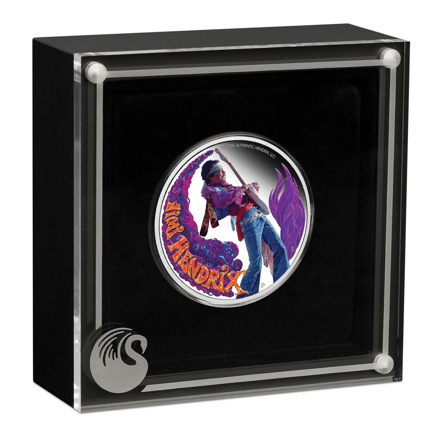 Jimi Hendrix™ 2025 $1 Colour 1oz Silver Proof Coin - Image 3