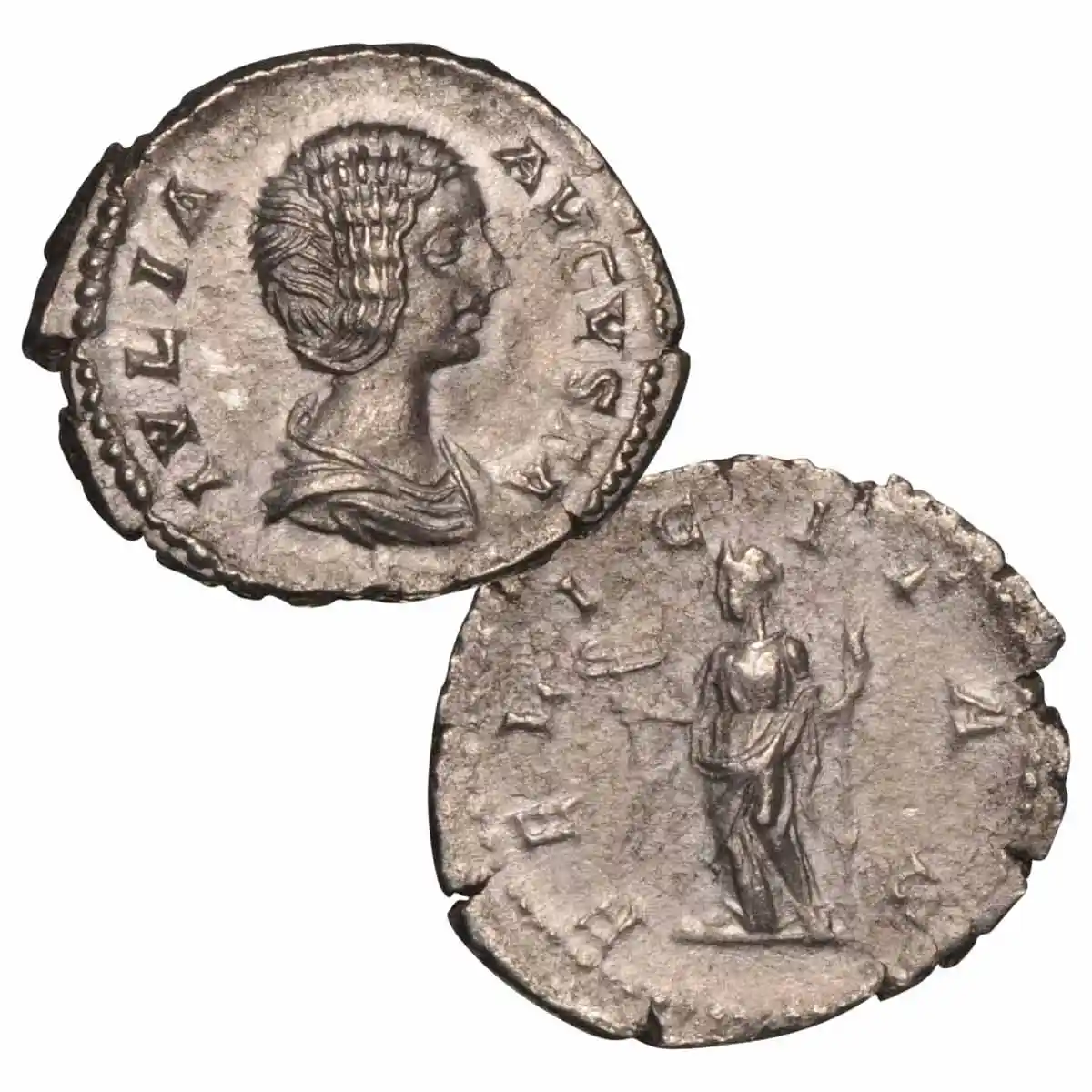 Roman Empire Julia Domna 193-217AD Silver Denarius Fine-Very Fine