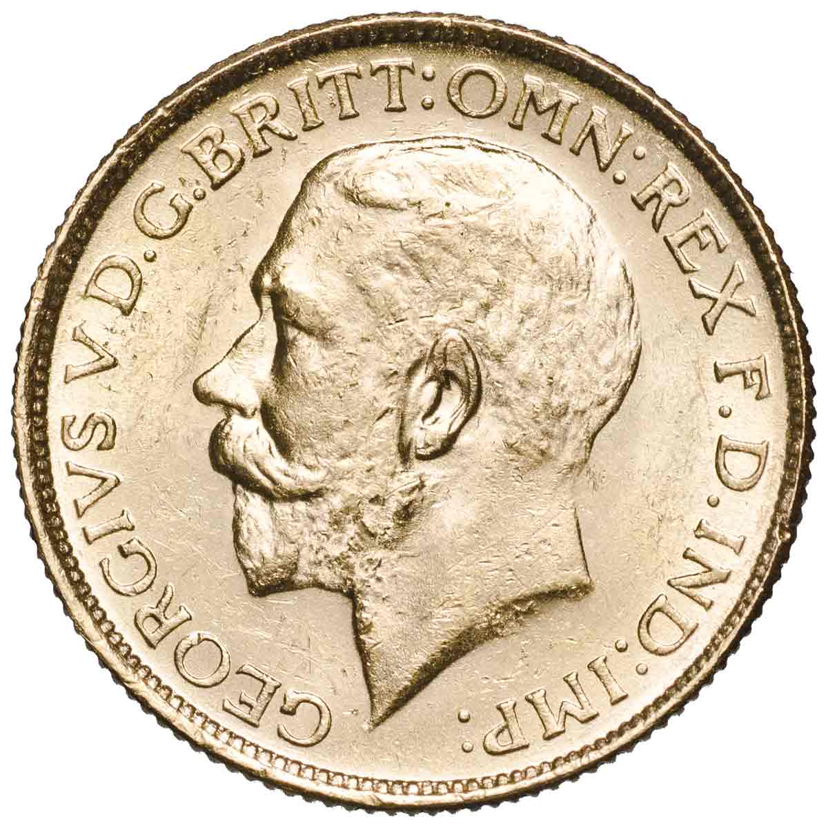 George V 1916S Gold Sovereign Extremely Fine-about Uncirculated - Image 2