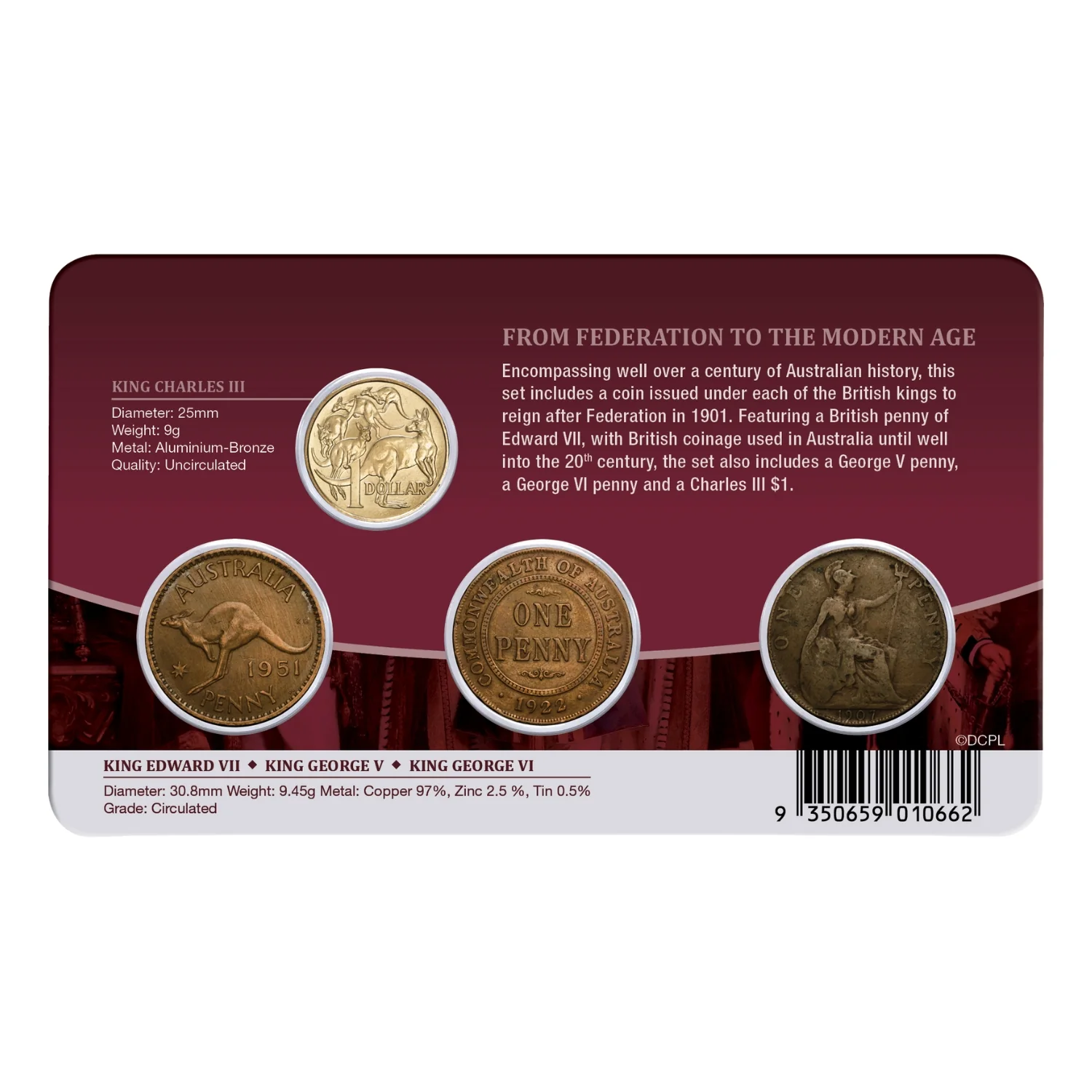 Kings of Federation 4-Coin Set - Image 2