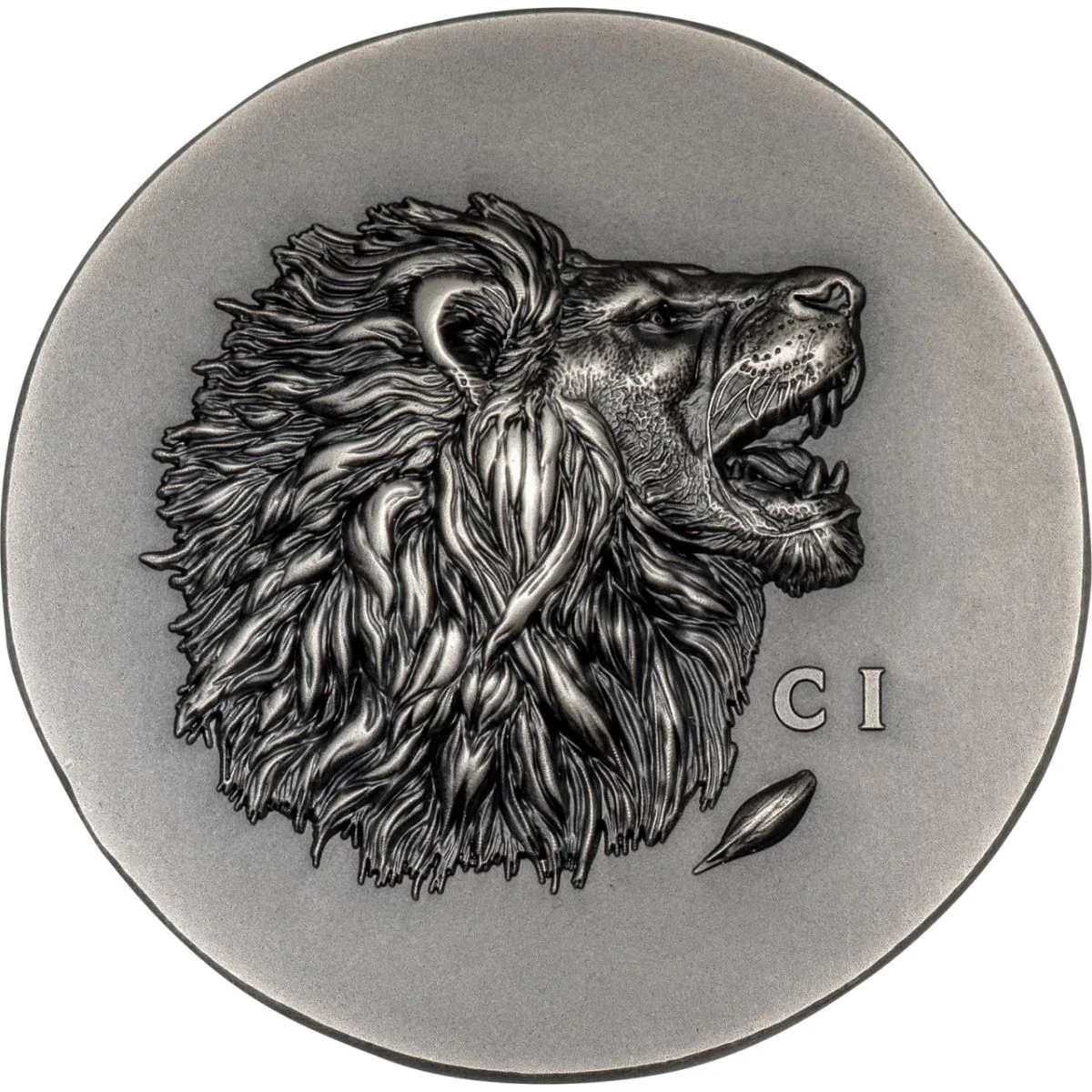 Leon 2025 $5 1oz Silver Ultra High Relief Antique Finish Coin