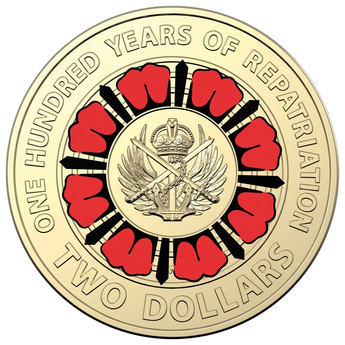 Australia Lest We Forget Centenary of Repatriation 2019 $2 Colour Aluminium-Bronze Uncirculated Coin Pack - Image 3