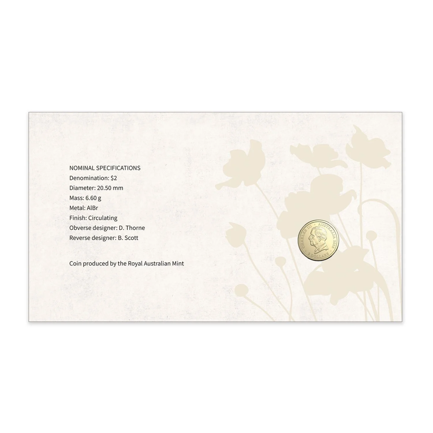 Australia Dawn Service 2026 $2 Stamp & Coin Cover - Image 3