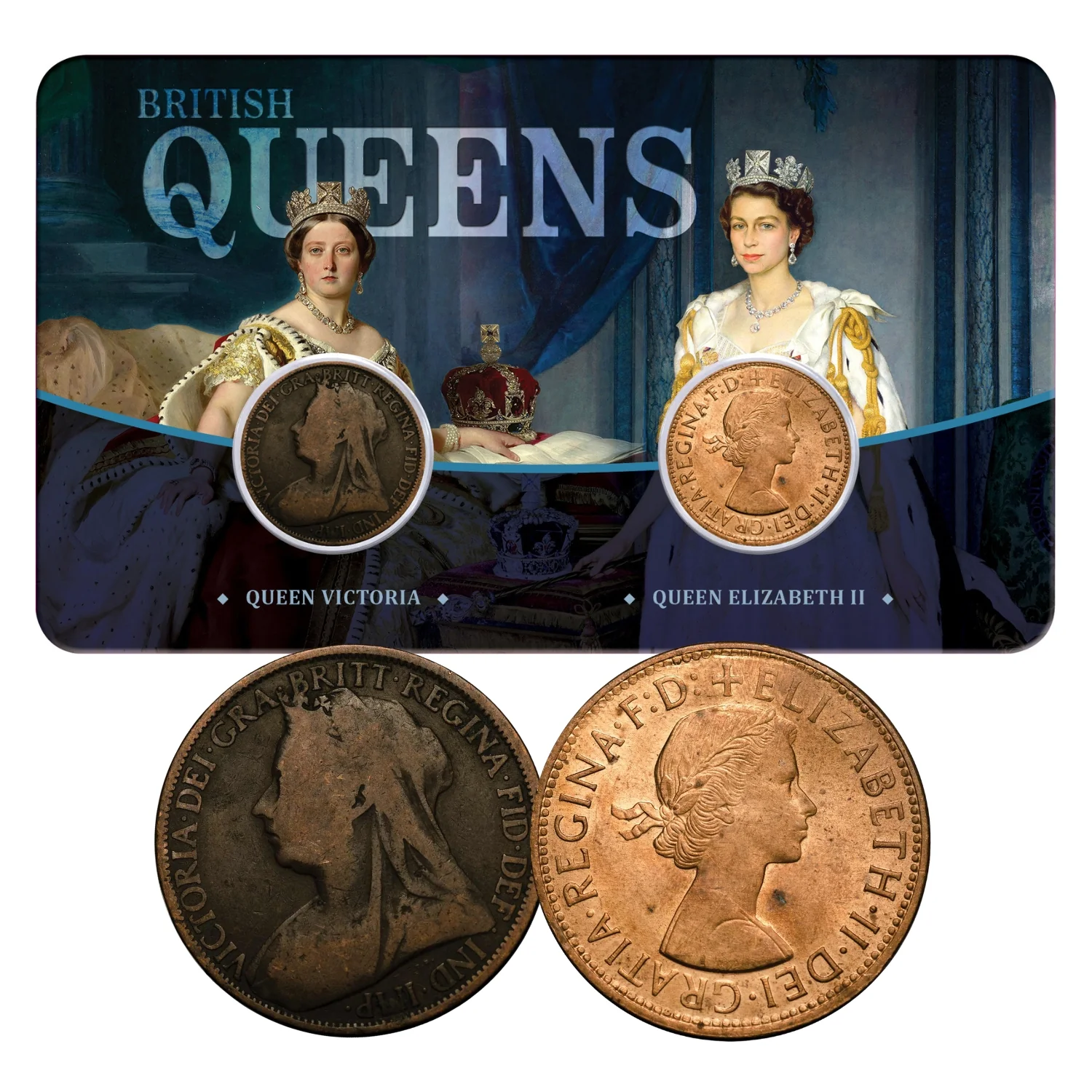 Longest Reigning Monarchs 2-Coin Set