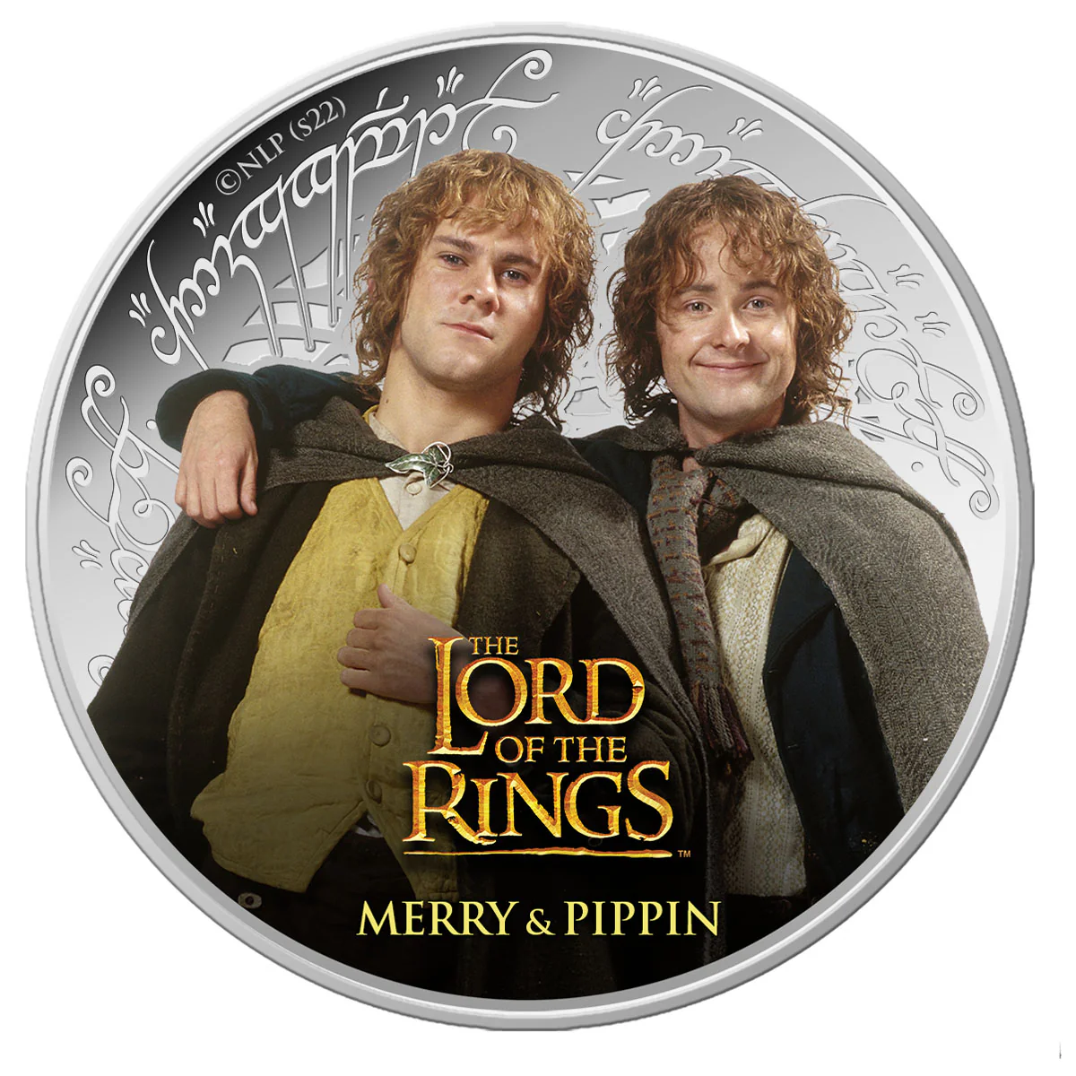 The Lord of the Rings 2022 Merry & Pippin Half Dollar Silver-plated Coin