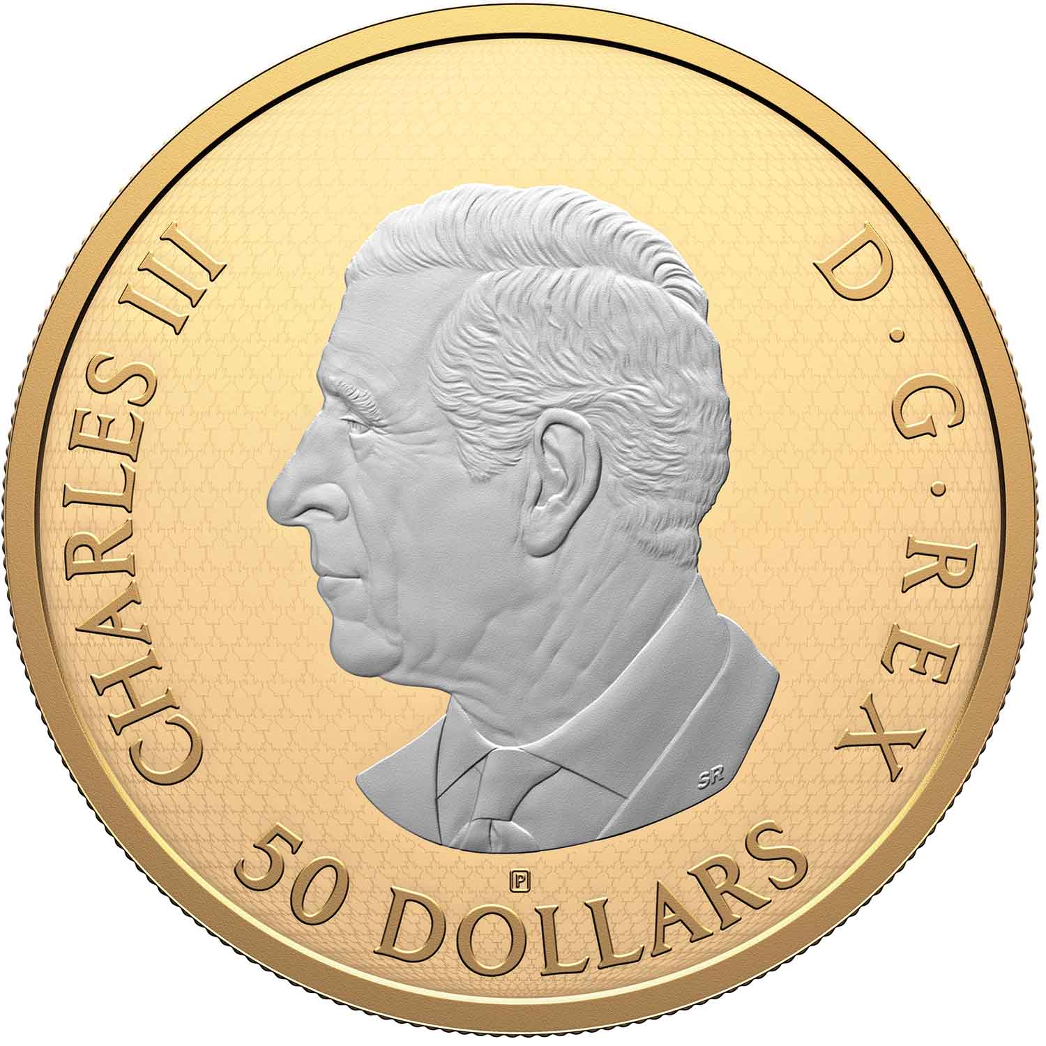 Maple Leaf 2025 $50 Gold-plated 5oz Silver Proof Coin - Image 4