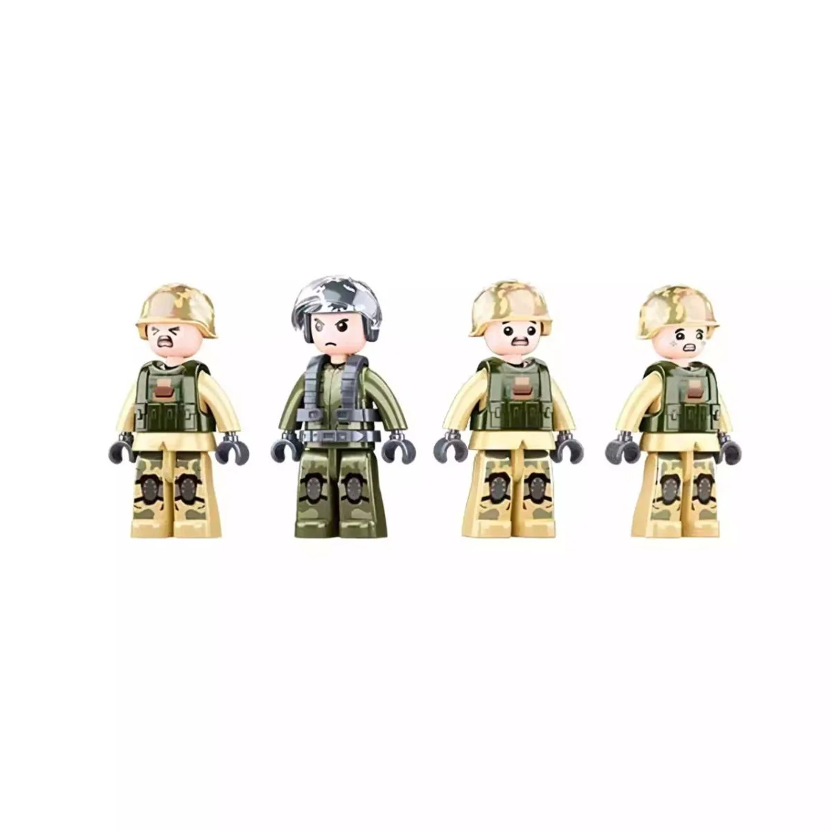 Model Brick Set Model Bricks Helicopter Black Hawk (692 Pieces) - Image 4