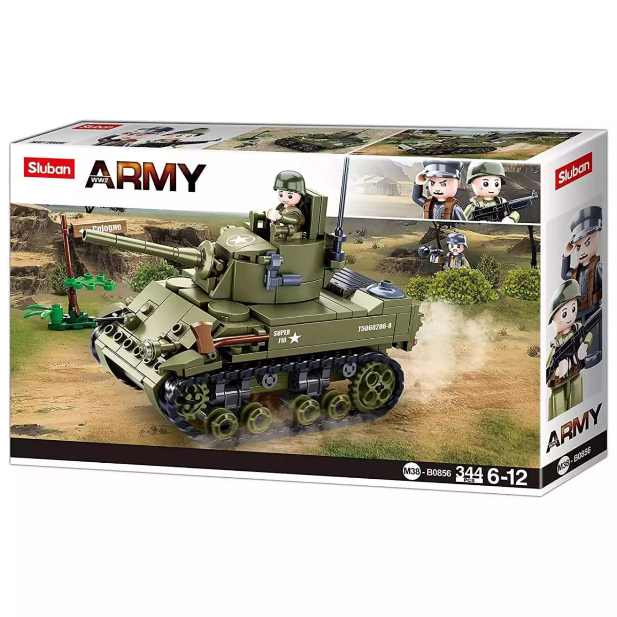 Model Brick Set M5 Light Tank (344 Pieces)