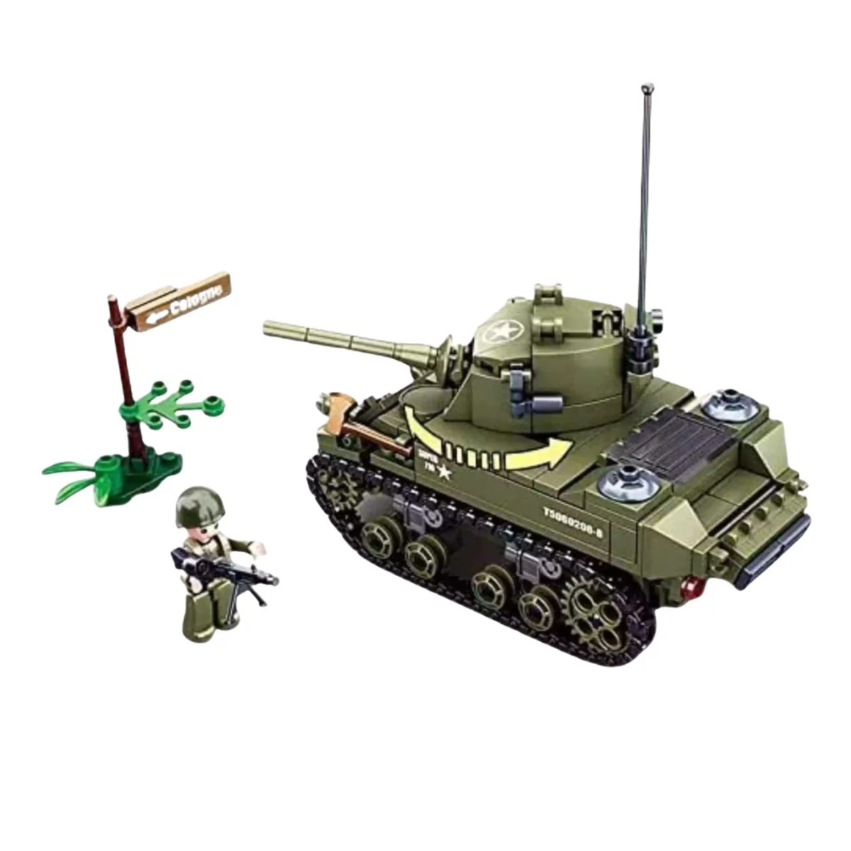 Model Brick Set M5 Light Tank (344 Pieces) - Image 2