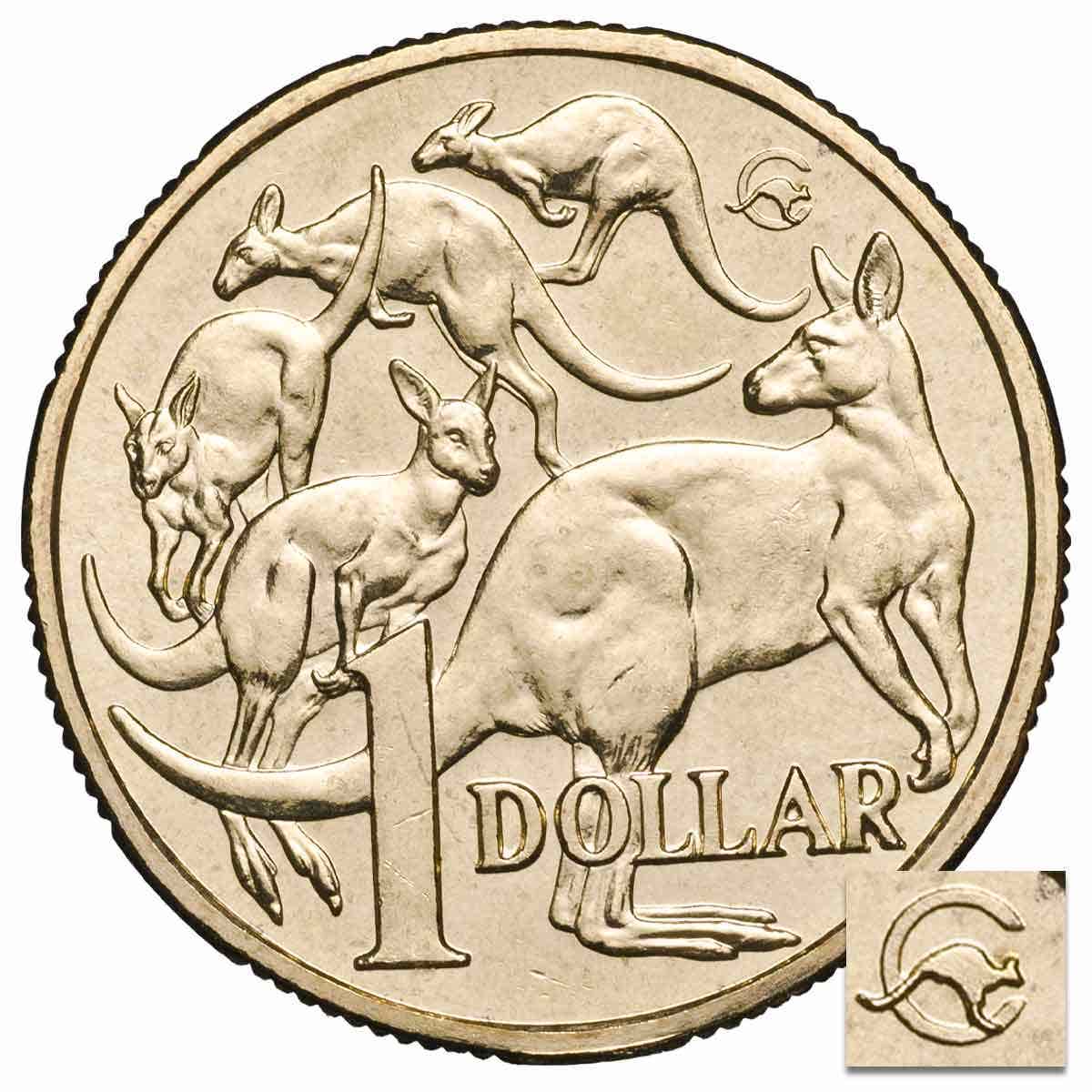 Mob of Roos Master Mintmark 2009 $1 Uncirculated Coin - Image 2