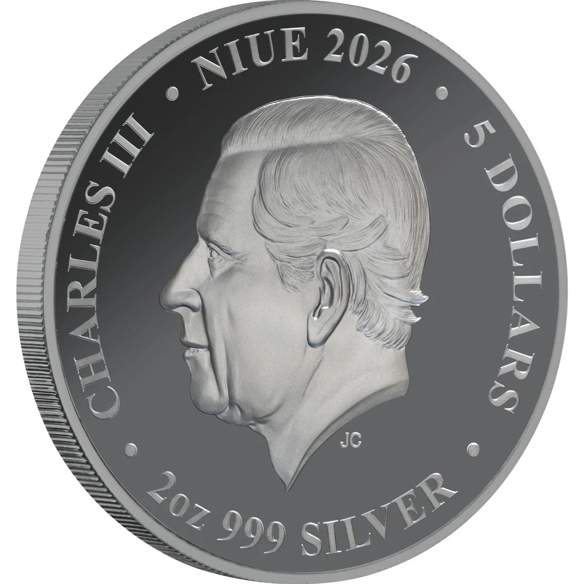 Moby Dick 2026 $5 2oz Silver Black Proof Coin - Image 2