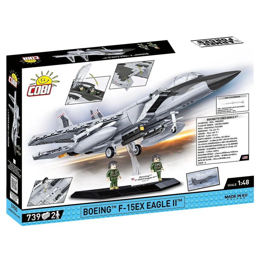 Model Brick Set Armed Forces Boeing F-15X Eagle II (739 Pieces) - Image 3
