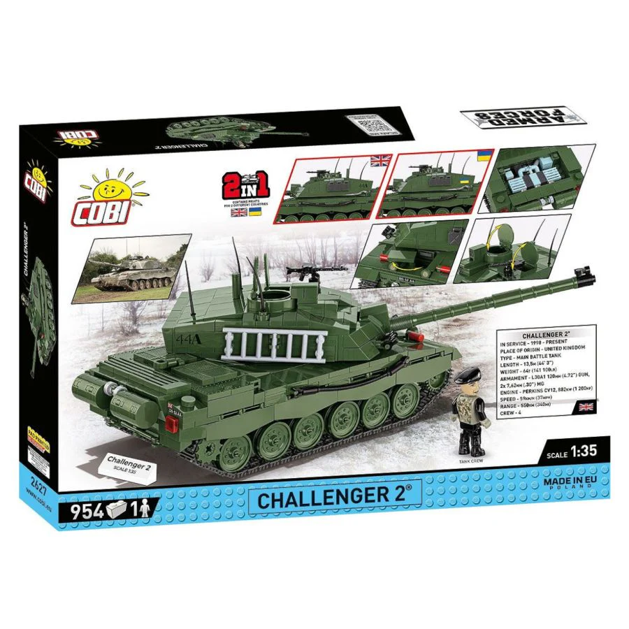 Model Brick Set Armed Forces Challenger 2 (945 Pieces) - Image 9