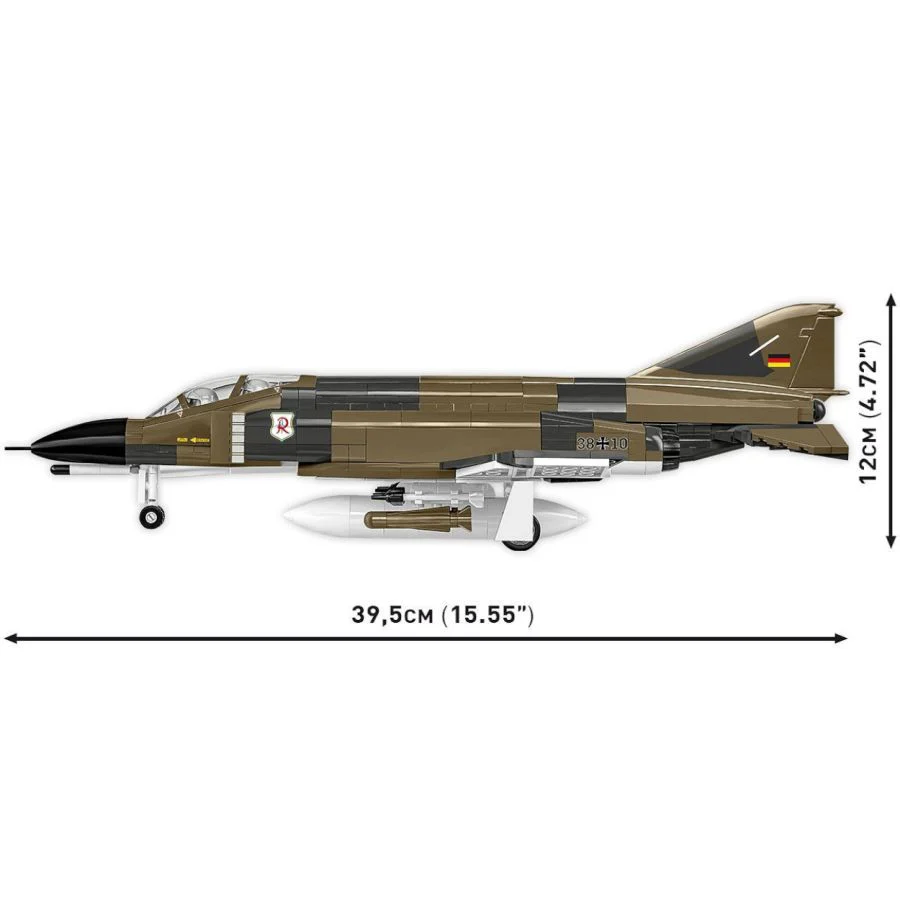 Model Brick Set Armed Forces F-4F Phantom II Luft. (666 Pieces) - Image 6