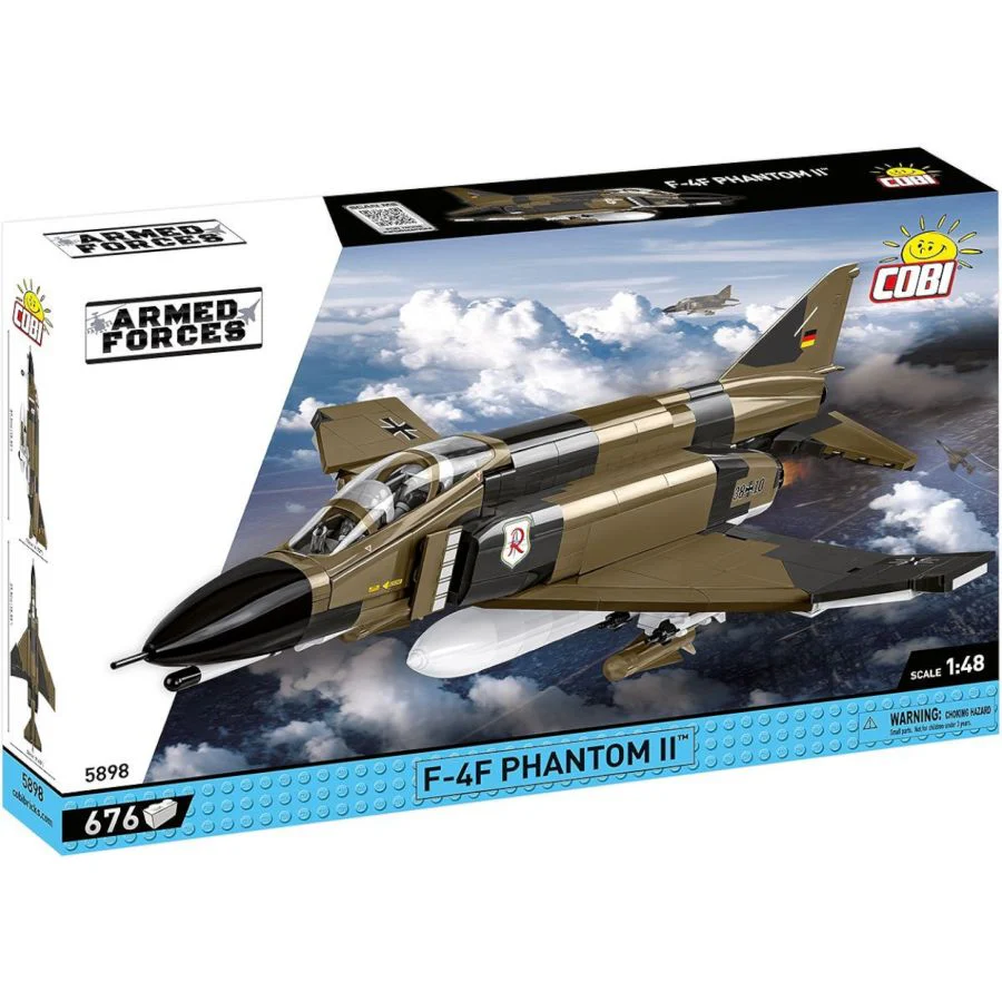 Model Brick Set Armed Forces F-4F Phantom II Luft. (666 Pieces) - Image 8