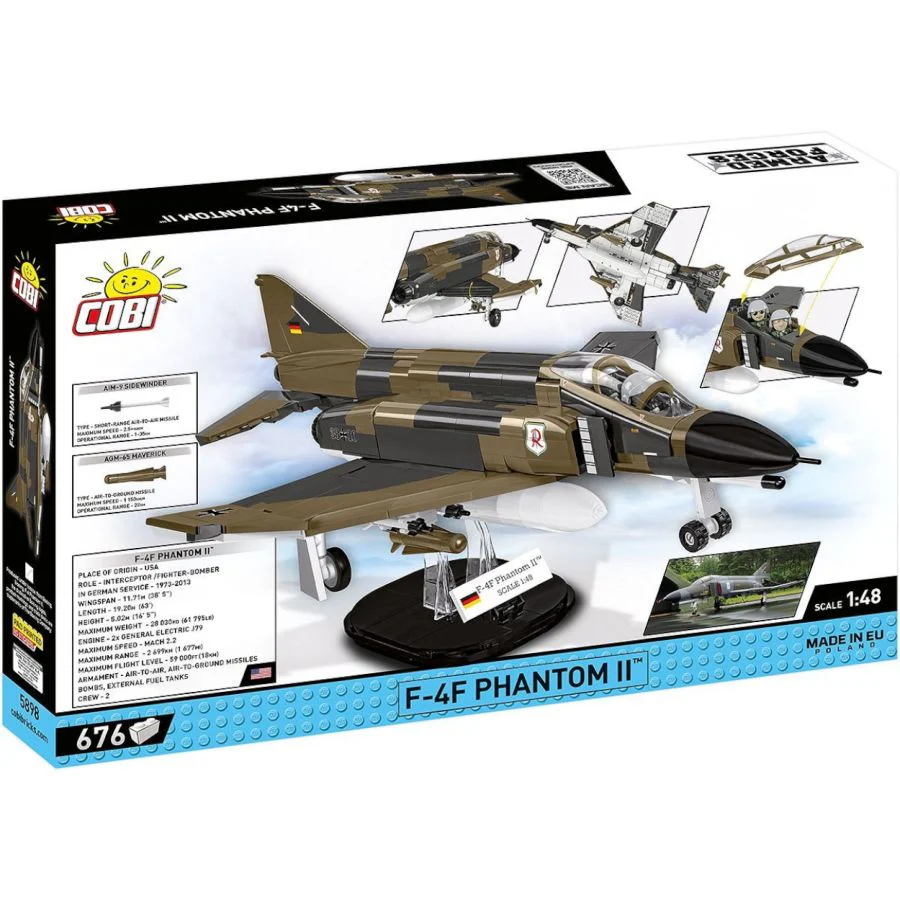 Model Brick Set Armed Forces F-4F Phantom II Luft. (666 Pieces) - Image 9
