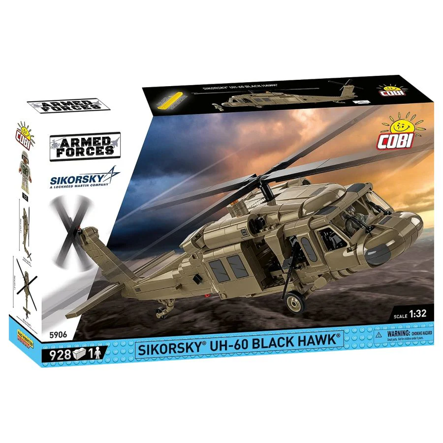 Model Brick Set Armed Forces Sikorsky UH-60 Black Hawk (928 Pieces) - Image 2