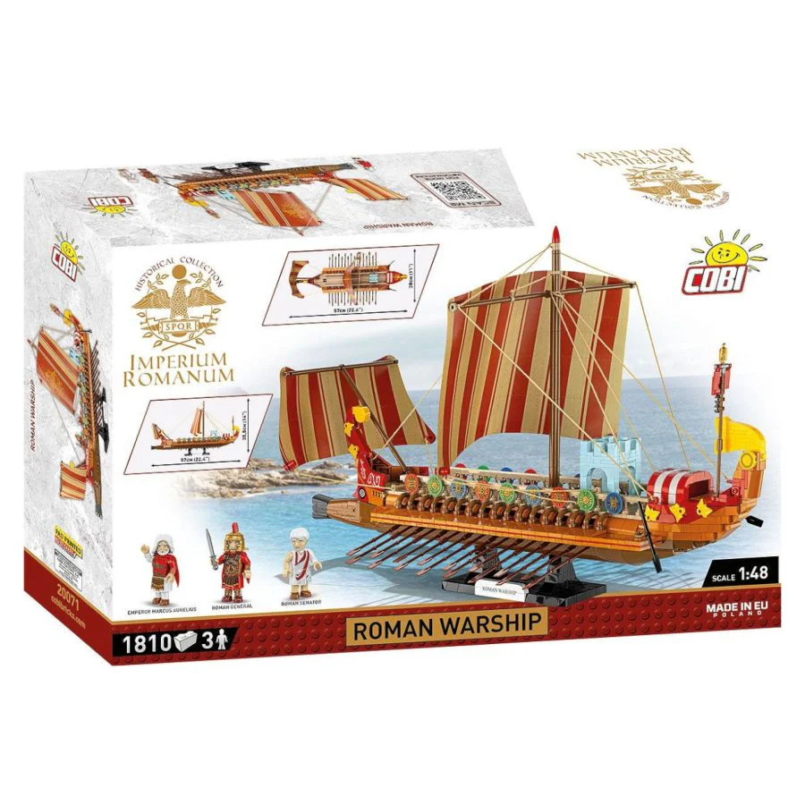 Model Brick Set Imperium Romanum Roman Warship (1810 Pieces) - Image 5