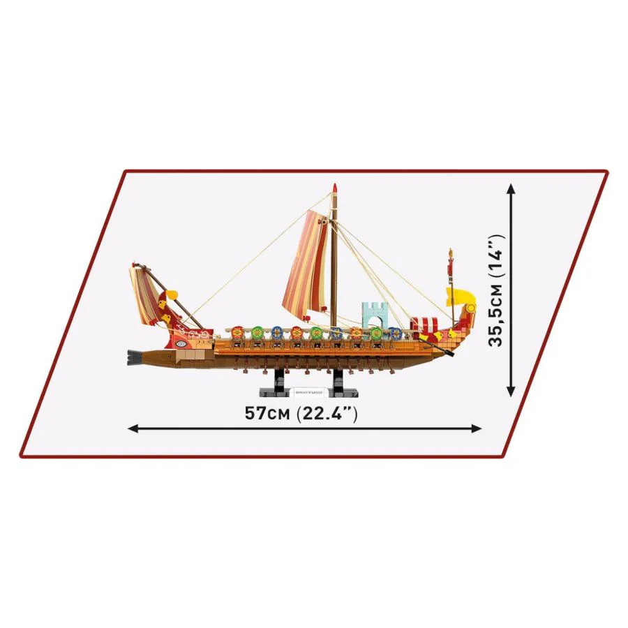 Model Brick Set Imperium Romanum Roman Warship (1810 Pieces) - Image 6