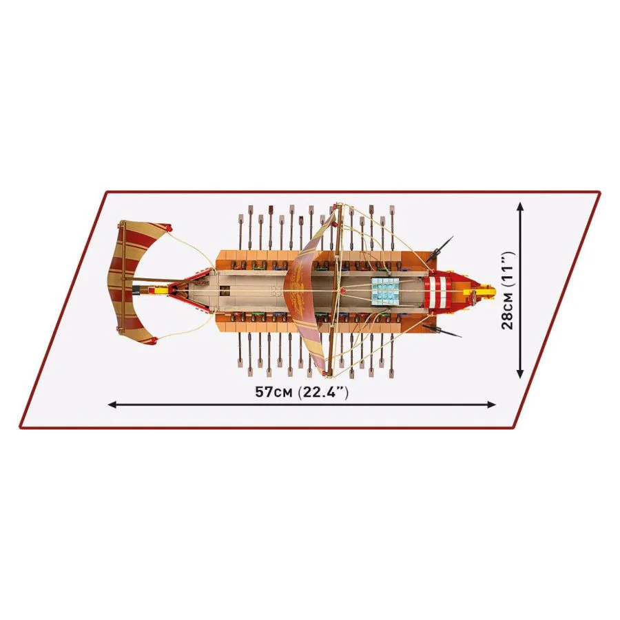 Model Brick Set Imperium Romanum Roman Warship (1810 Pieces) - Image 7
