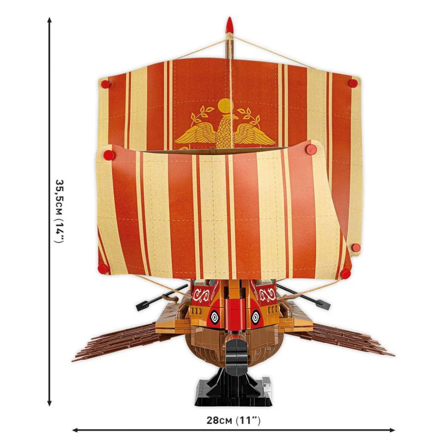 Model Brick Set Imperium Romanum Roman Warship (1810 Pieces) - Image 8