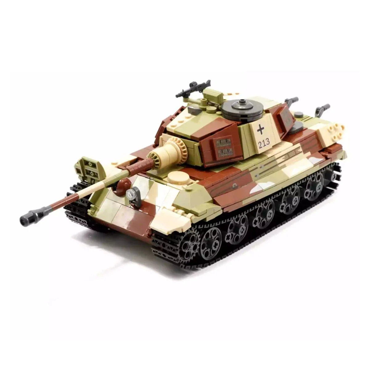 Model Brick Set Army Battle Of Budapest - The King Tiger Heavy Tank (930 Pieces) - Image 3