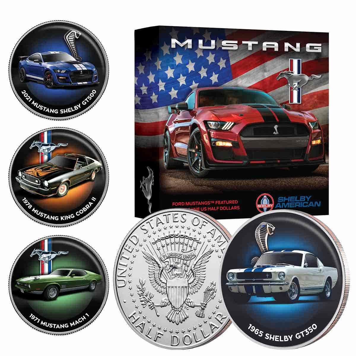 Mustang Enamel Half Dollar 10-Coin Collection