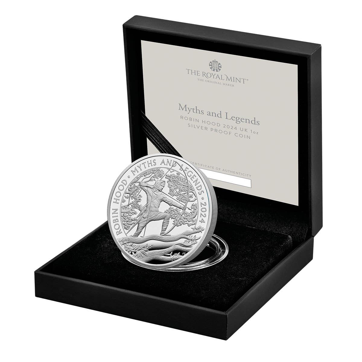 Myths and Legends Robin Hood 2024 £2 1oz Silver Proof Coin - Image 3