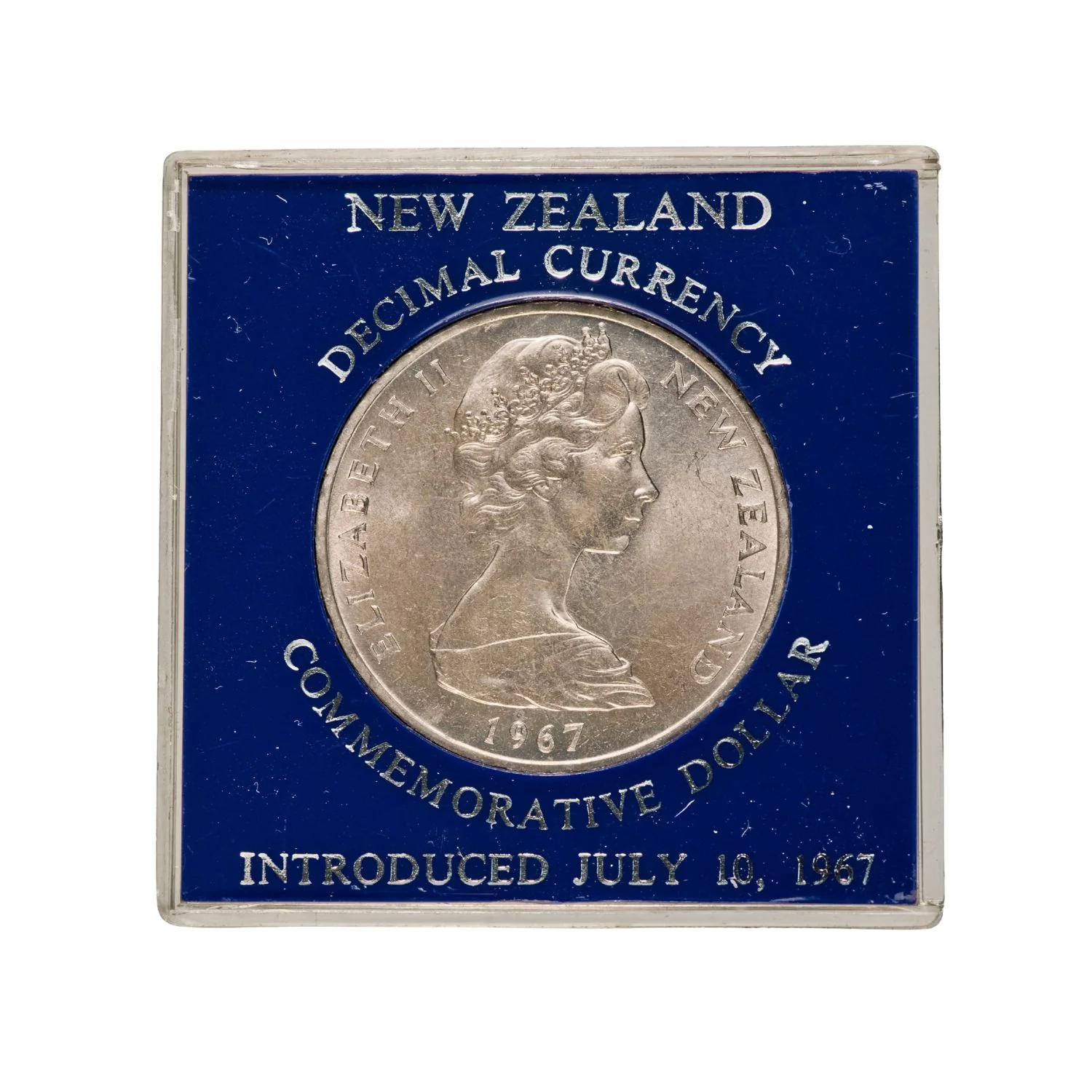 New Zealand Decimal Currency Introduction 1967 $1 Cupro-Nickel Uncirculated Coin - Image 4