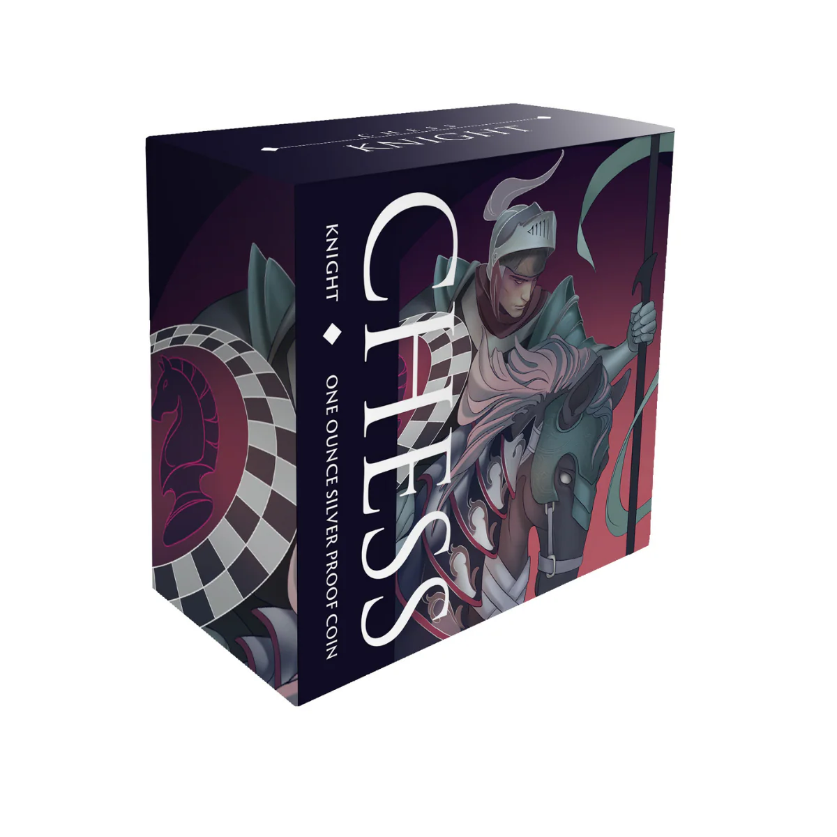Chess Knight 2024 $1 1oz Silver Black Proof Coin - Image 5