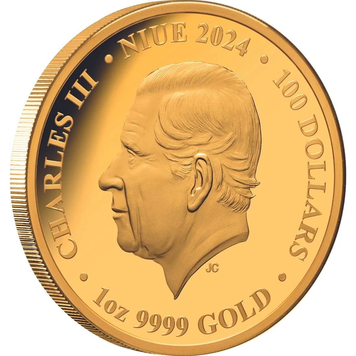 Australia at Night 2024 $100 Penguin Platinum-plated 1oz Gold Proof Coin - Image 2