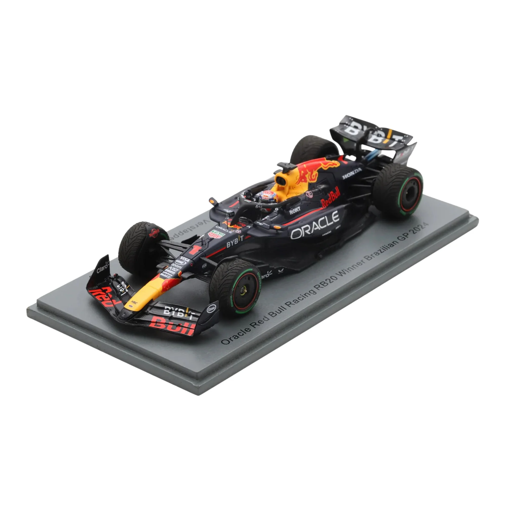 Oracle Red Bull Racing RB20 No.1 Winner Brazilian GP 2024 - Max Verstappen - 1:43 Scale Resin Model Car
