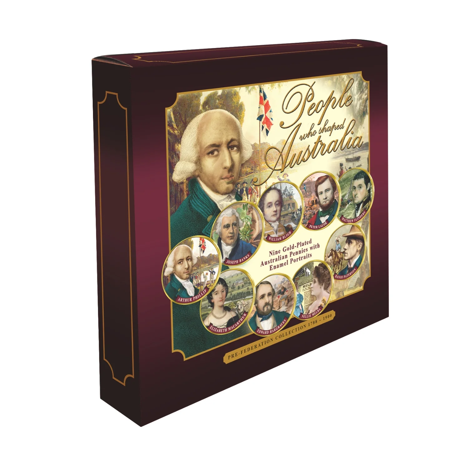People Who Shaped Australia Gold-plated Penny 9-Coin Collection - Image 4