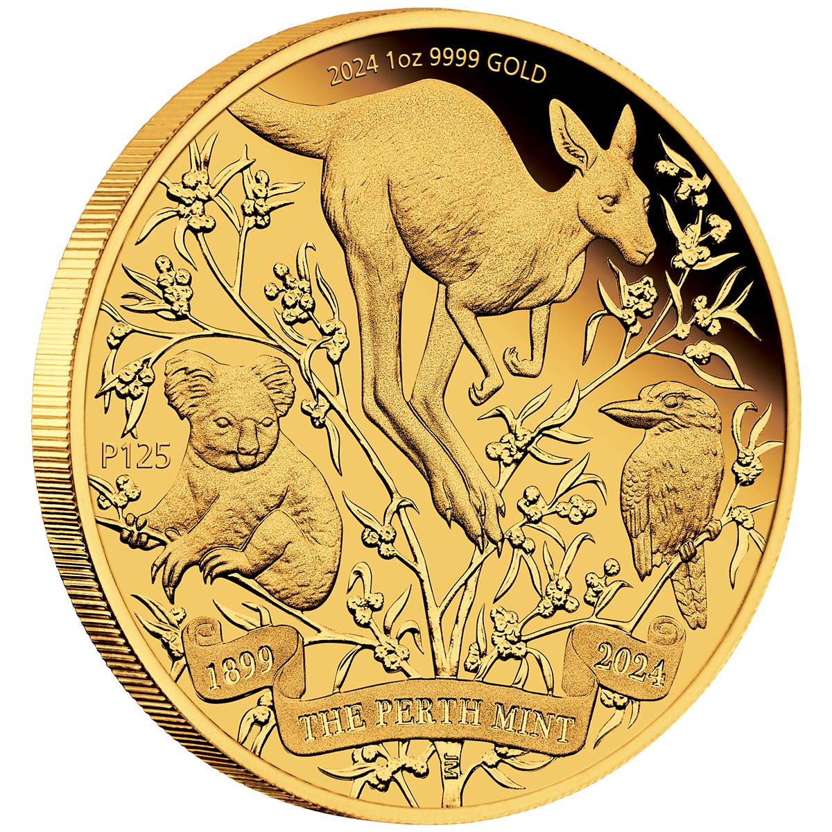 Australia Perth Mint 125th Anniversary 2024 $100 1oz Gold Proof Coin