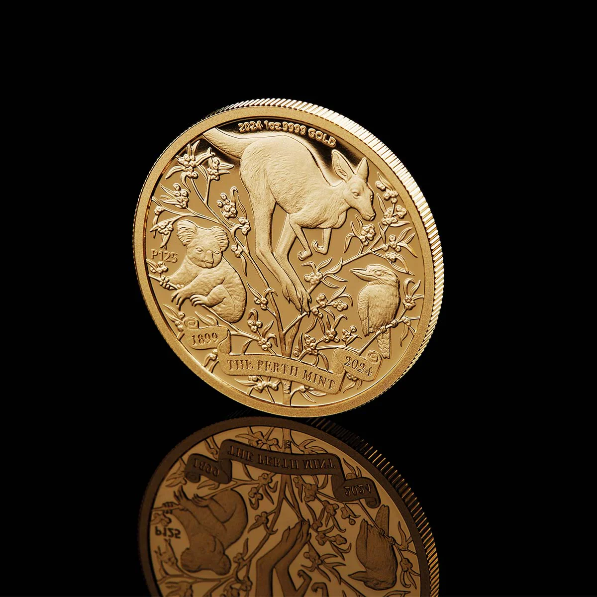 Australia Perth Mint 125th Anniversary 2024 $100 1oz Gold Proof Coin - Image 6