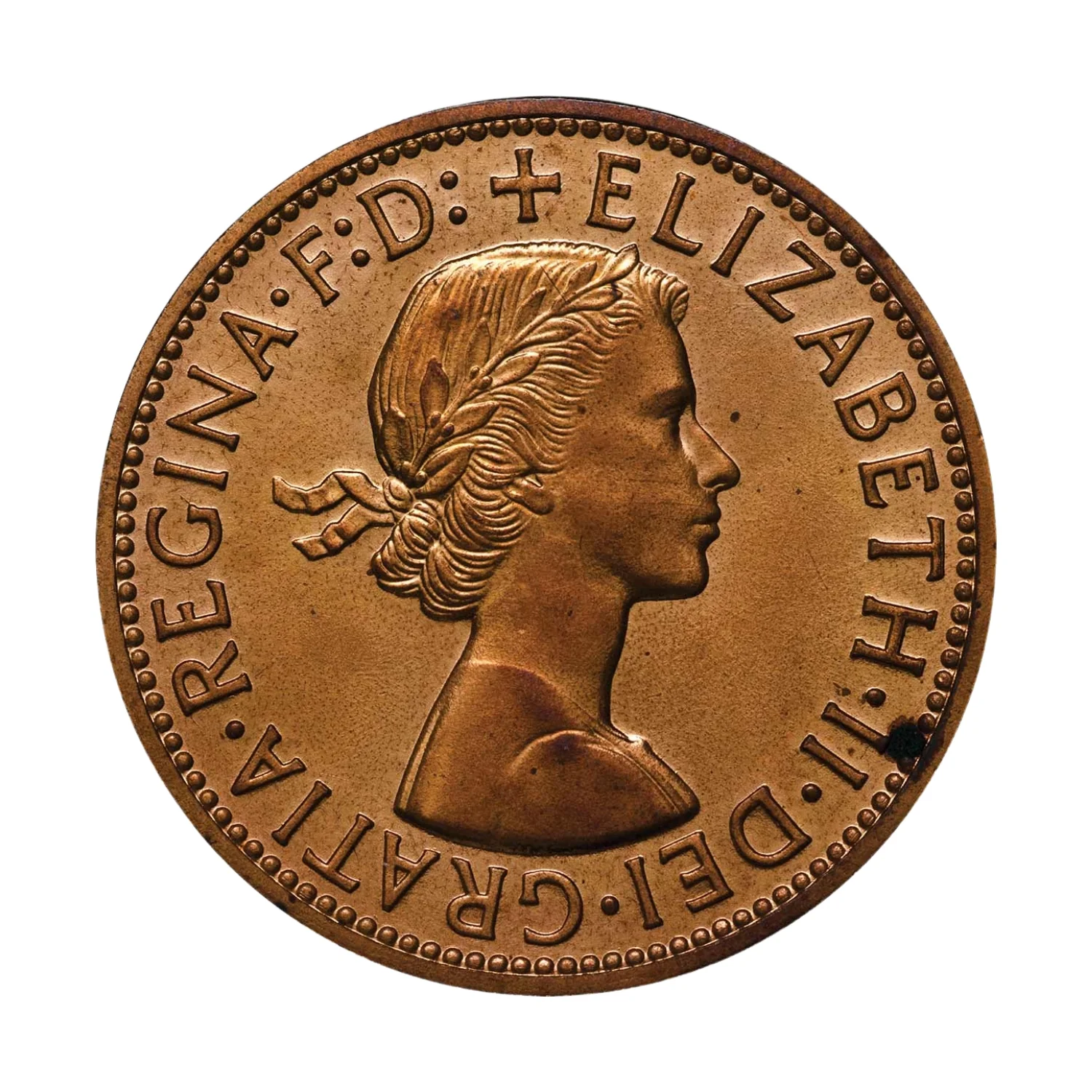 Australia Elizabeth II Perth Mint 1956 Penny Proof FDC - Image 3