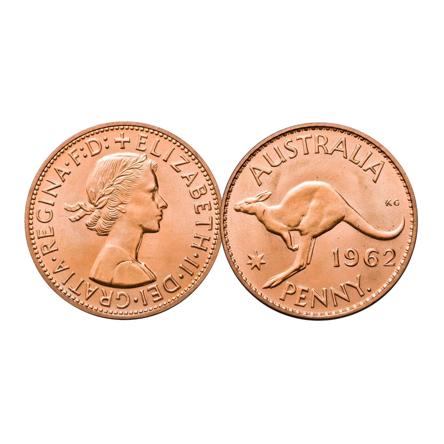 Australia Elizabeth II Perth Mint 1962 Halfpenny & Penny Proof Pair FDC - Image 3